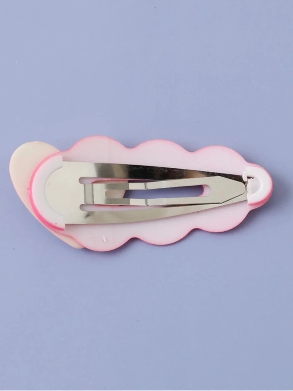 Kids Heart & Cloud Pink Hair Clips - Pack of 2